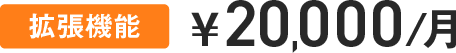 拡張機能￥20,000/月
